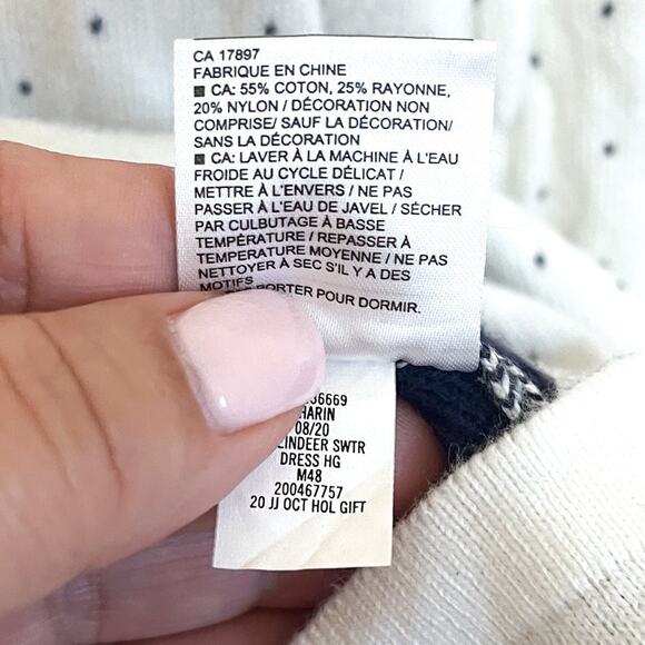 Janie and Jack Reindeer Christmas Girls Sweater Dress Size 7 Nordic Holiday - Picture 8 of 8